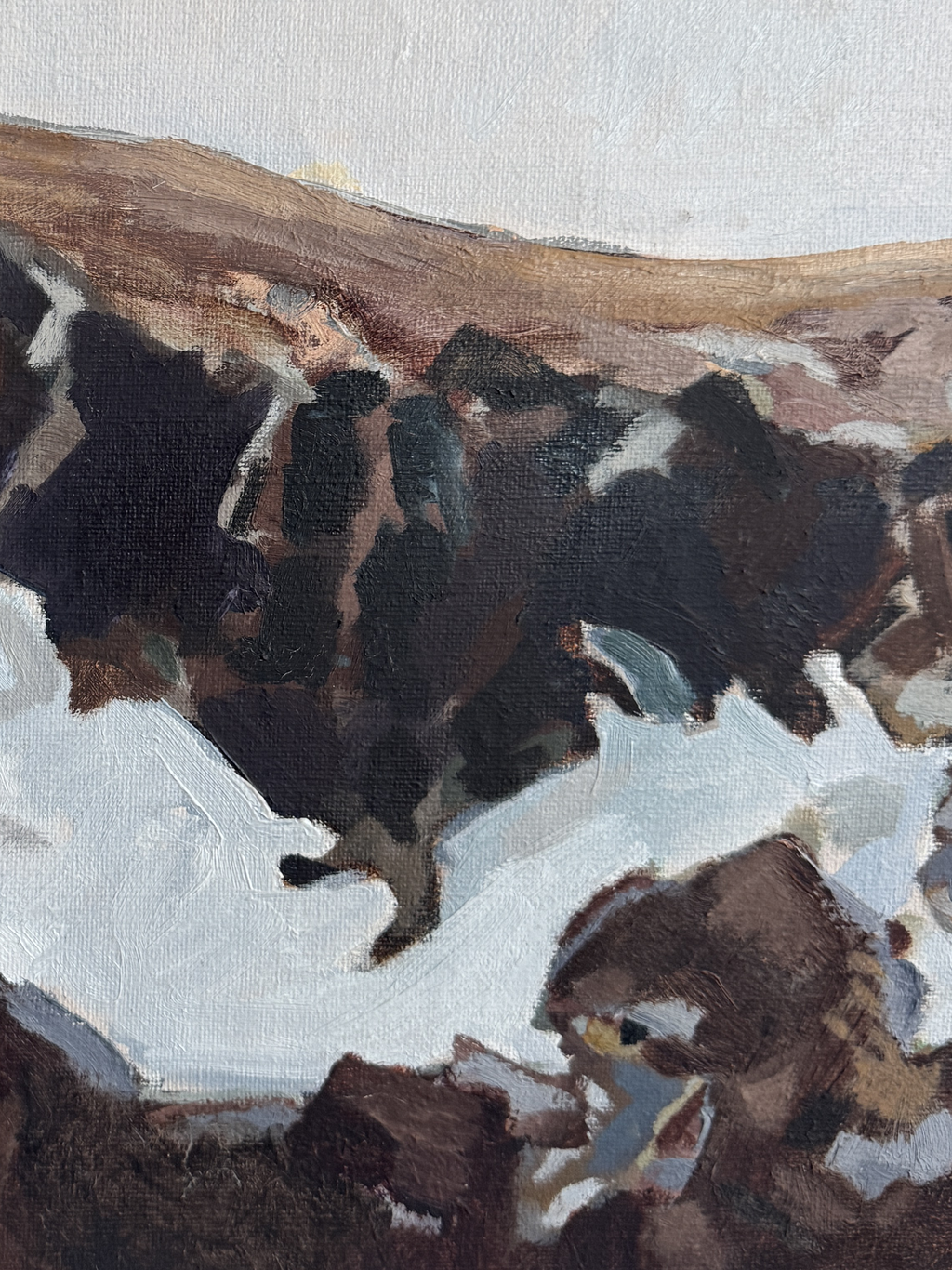 Brown mountain landscape