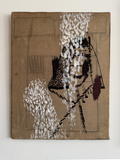 Raw canvas painting