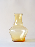 Yellow glass vase