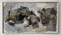 Abstract Grey and Brown Oil Painting